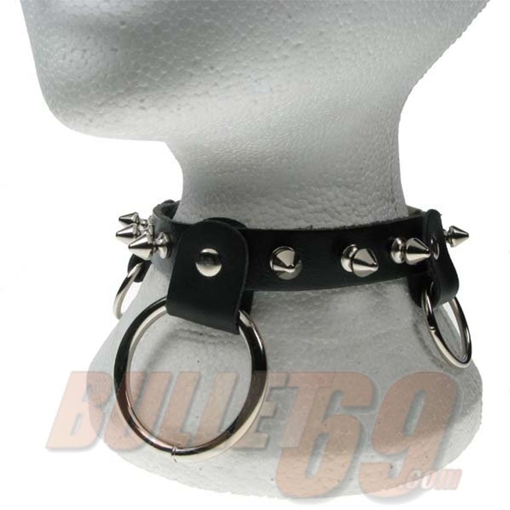 Bullet 69 Funky Punk - 1 row spike with rings foulard - Noir